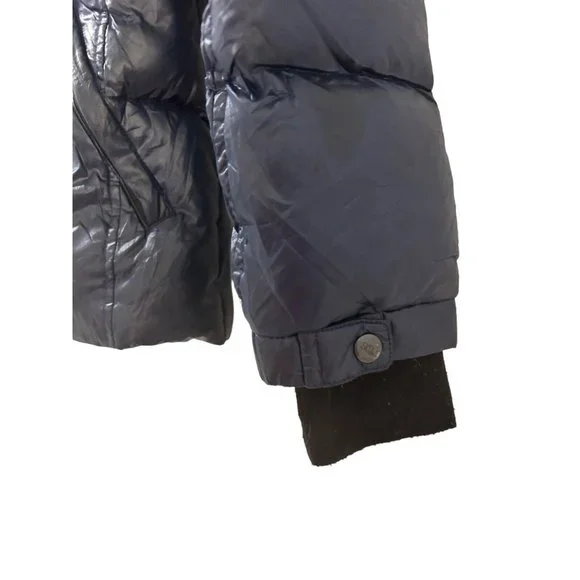 SAM Womens Down Puffer Jacket  Black Raccoon Fur Trimmed Size XXS MSRP 450 - Picture 8 of 13